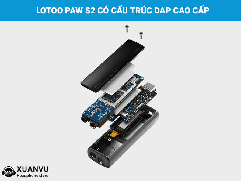 DAC/AMP Lotoo PAW S2 cấu trúc dac cao cấp