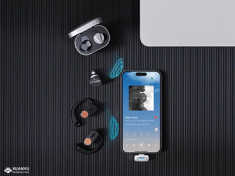 FiiO BT11 Portable Bluetooth Transmitter kết nối hai thiết bị