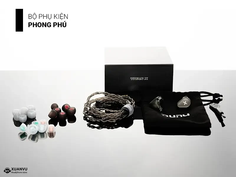 Tai nghe Dunu Titan X bộ phụ kiện