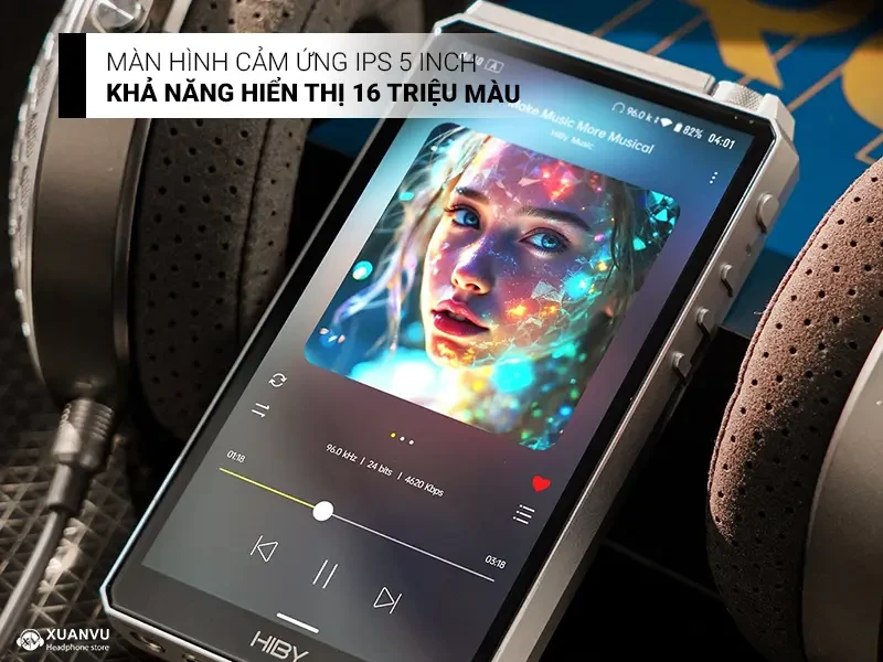 Máy nghe nhạc HiBy R6 III 2025 màn hình