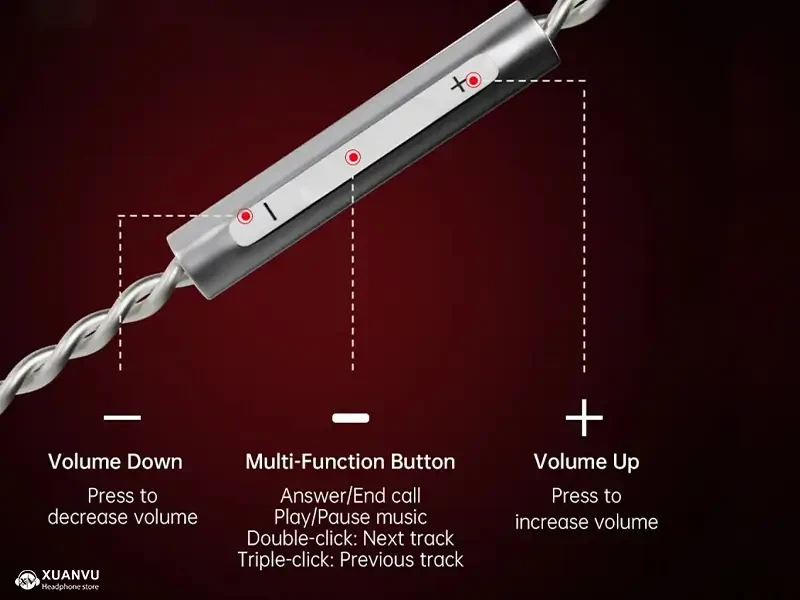 Tai nghe CCA Phoenix - 3.5mm (có Mic) microphone