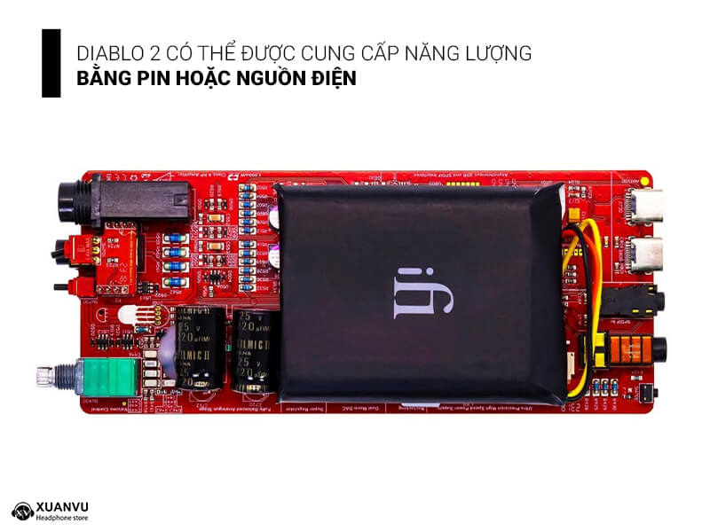 DAC/AMP iFi iDSD Diablo 2 pin và nguồn điện