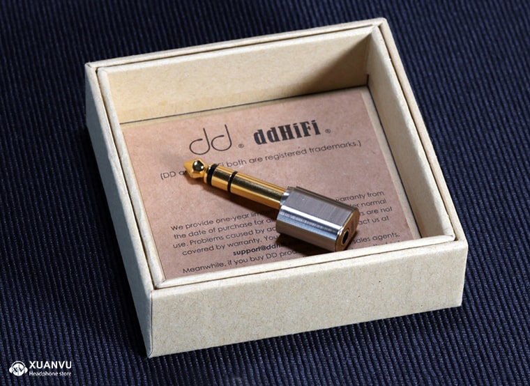 ddHiFi DJ65A 6.35mm Male to 3.5mm Female Adapter bao bì