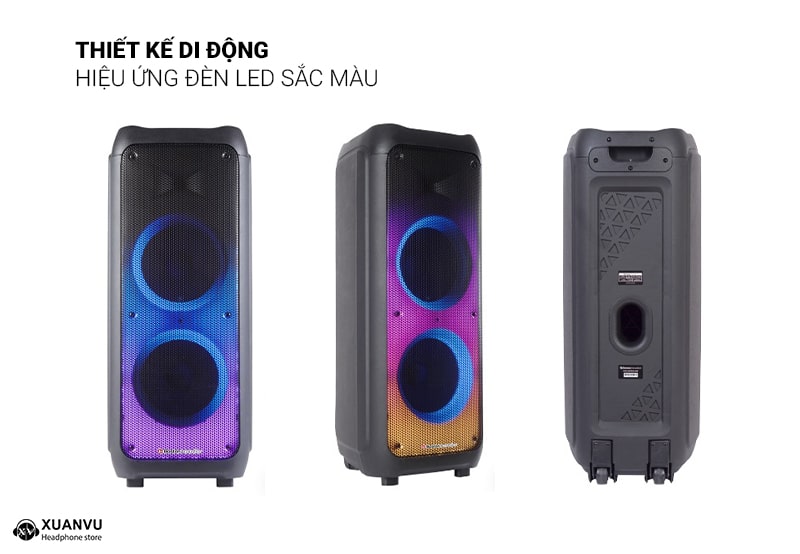 Loa karaoke Boston Acoustics Partybox BA-1002PB thiết kế 