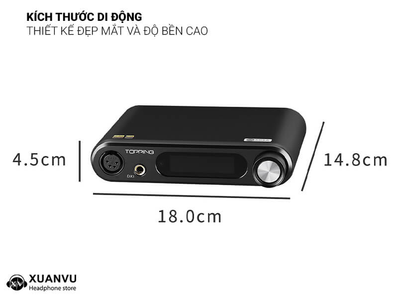 DAC/AMP Topping DX5 kích thước