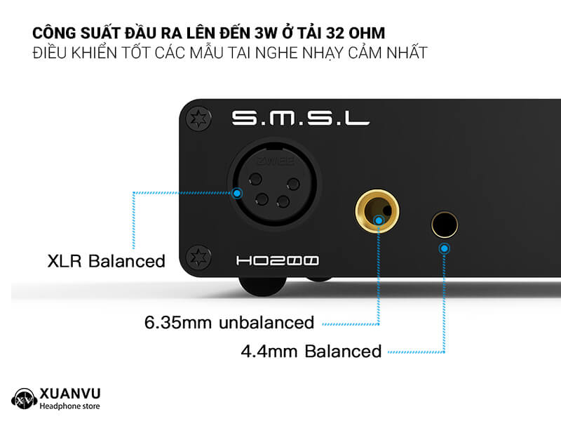 SMSL HO200 Headphone amplifier/Pre-amp công suất đầu ra