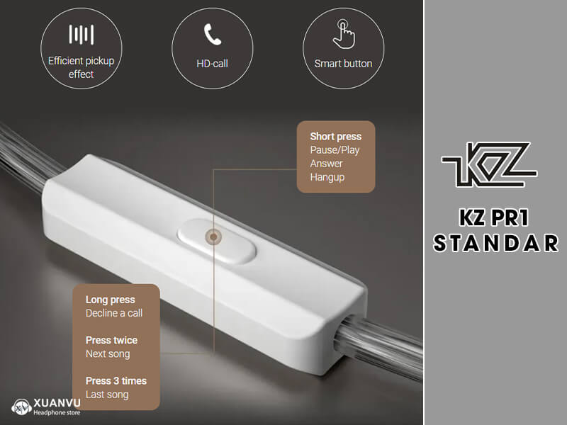 Tai nghe KZ PR1 Standard Version (có Mic) điều khiển