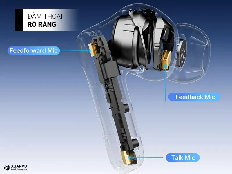 Tai nghe bluetooth Earfun Air Pro 4+ đàm thoại