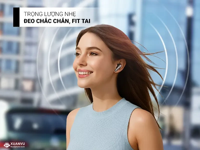 Tai nghe bluetooth Earfun Air Pro 4+ trọng lượng
