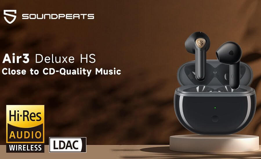Soundpeats Air3 Deluxe HS là mẫu tws đầu tiên của Soundpeats được trang bị codec LDAC