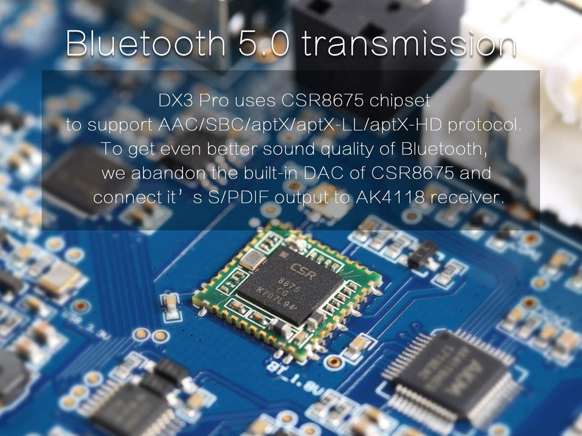 Topping DX3Pro công nghệ Bluetooth 5.0