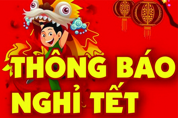 Thông báo lịch nghỉ tết Đinh Dậu 2017