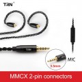 TRN A3 Cable MMCX - 3.5mm có Mic 