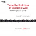 TRN A3 Cable 2pin(0.78) - 3.5mm có Mic