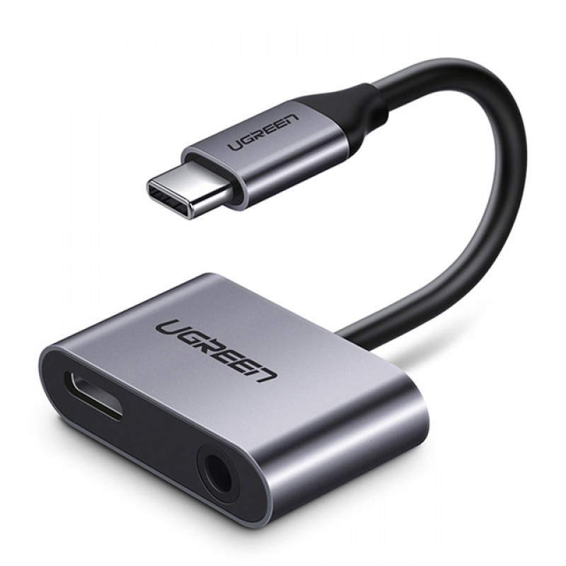 Cáp 3.5mm ra USB Type-C hỗ trợ sạc Ugreen 50596