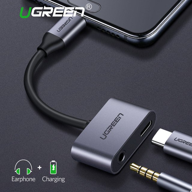 USB Type-C ra 3.5mm hỗ trợ sạc Ugreen 50596