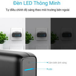  Sạc Anker 2 cổng có 2 cổng Quick Charge 3.0 Model A2025