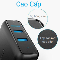  Sạc Anker 2 cổng có 2 cổng Quick Charge 3.0 Model A2025