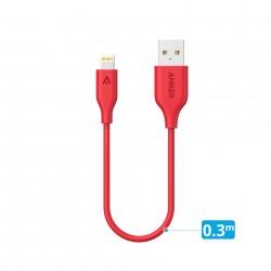 Cáp Sạc Lightning Anker PowerLine 0.3m - A8114