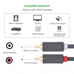 Cáp 2-RCA ra 2-RCA 3m Ugreen 10519