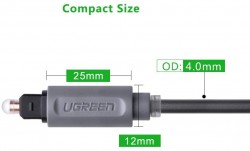 Cáp quang Toslink for Audio 1m Ugreen 10768