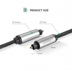 Cáp Audio Quang (Toslink, Optical) 1,5M Ugreen 10542