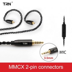 TRN A3 Cable MMCX - 3.5mm có Mic 