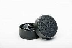 Vision Ears leather case (tròn | đen - chấm bi)