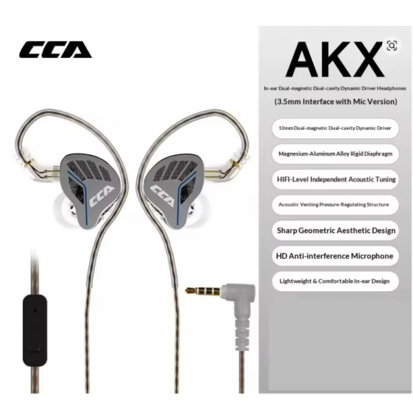 Tai nghe nhét tai CCA AKX có mic 