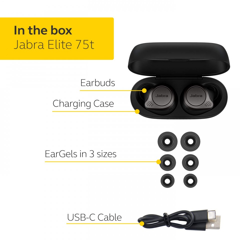 Tai nghe True Wireless Jabra Elite 75t