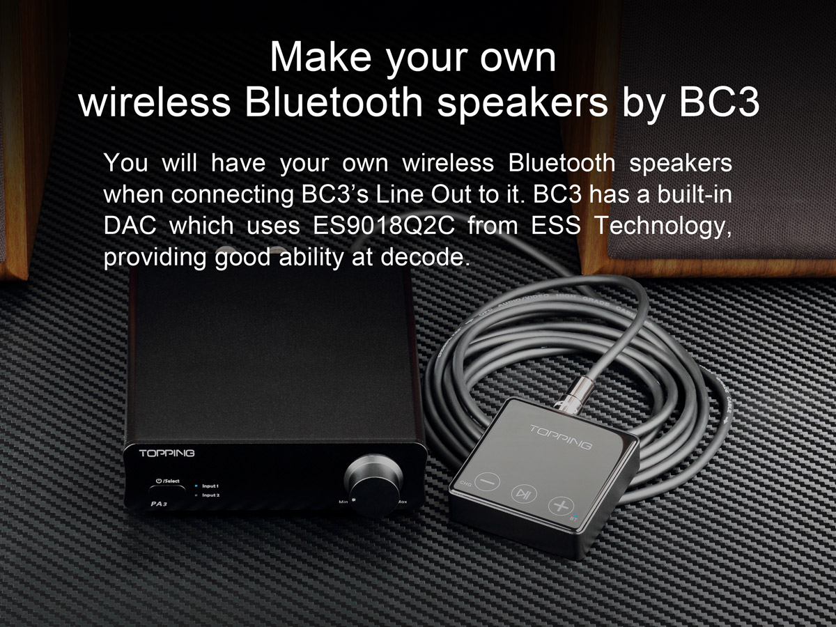 Bluetooth DAC/AMP Topping BC3