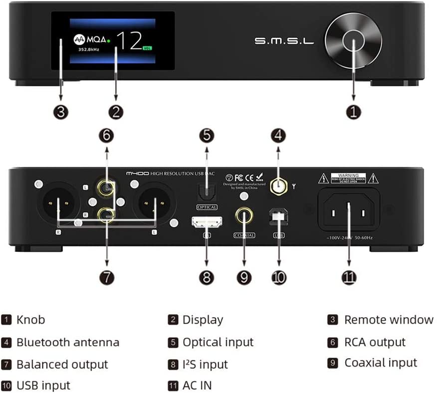 SMSL M400 MQA Audio DAC