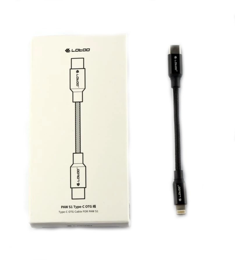 Lotoo Type-C OTG Cable For PAW S1: Type-C to Lightning