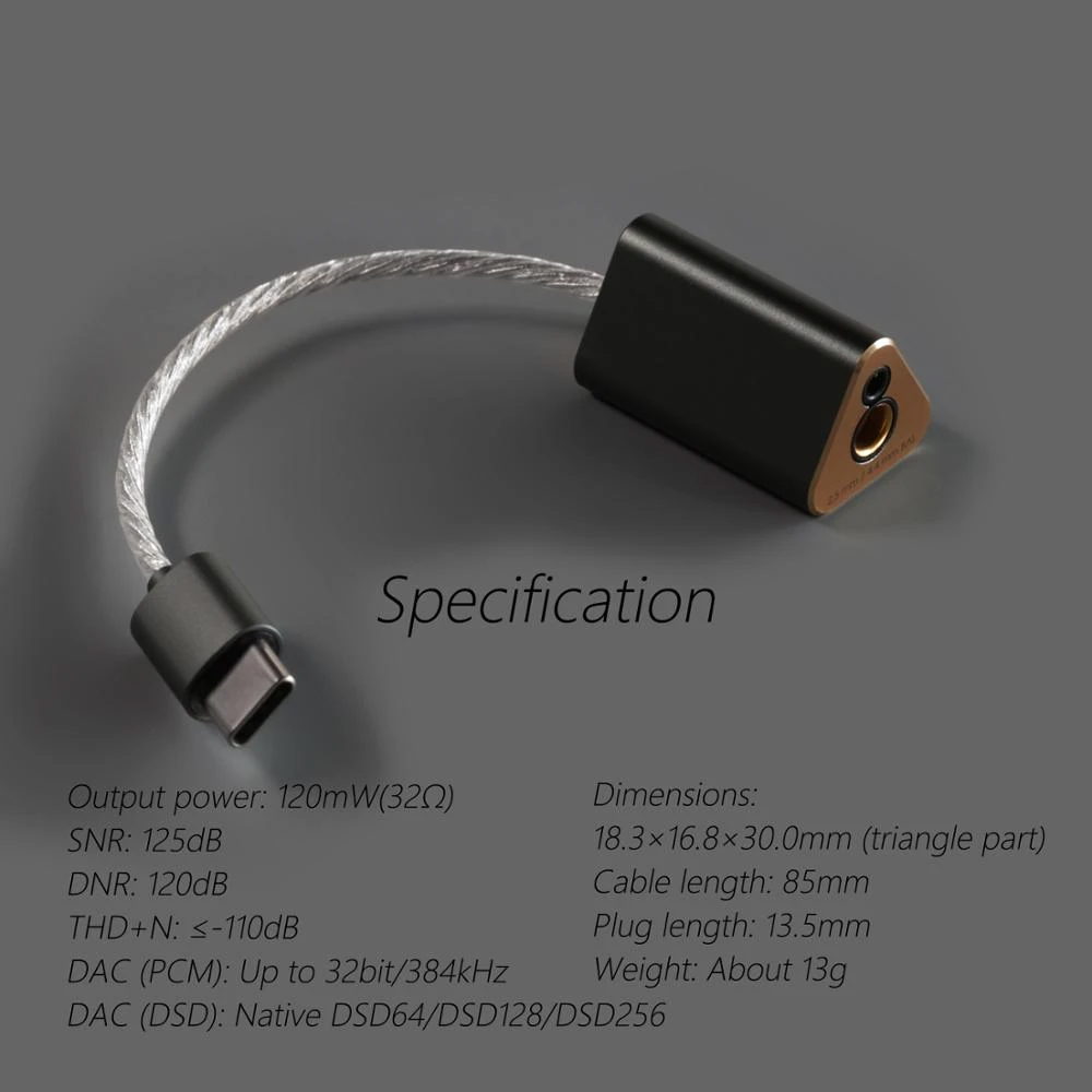 ddHiFi TC44B TypeC to 2.5/4.4mm Balanced DAC & Amplifier