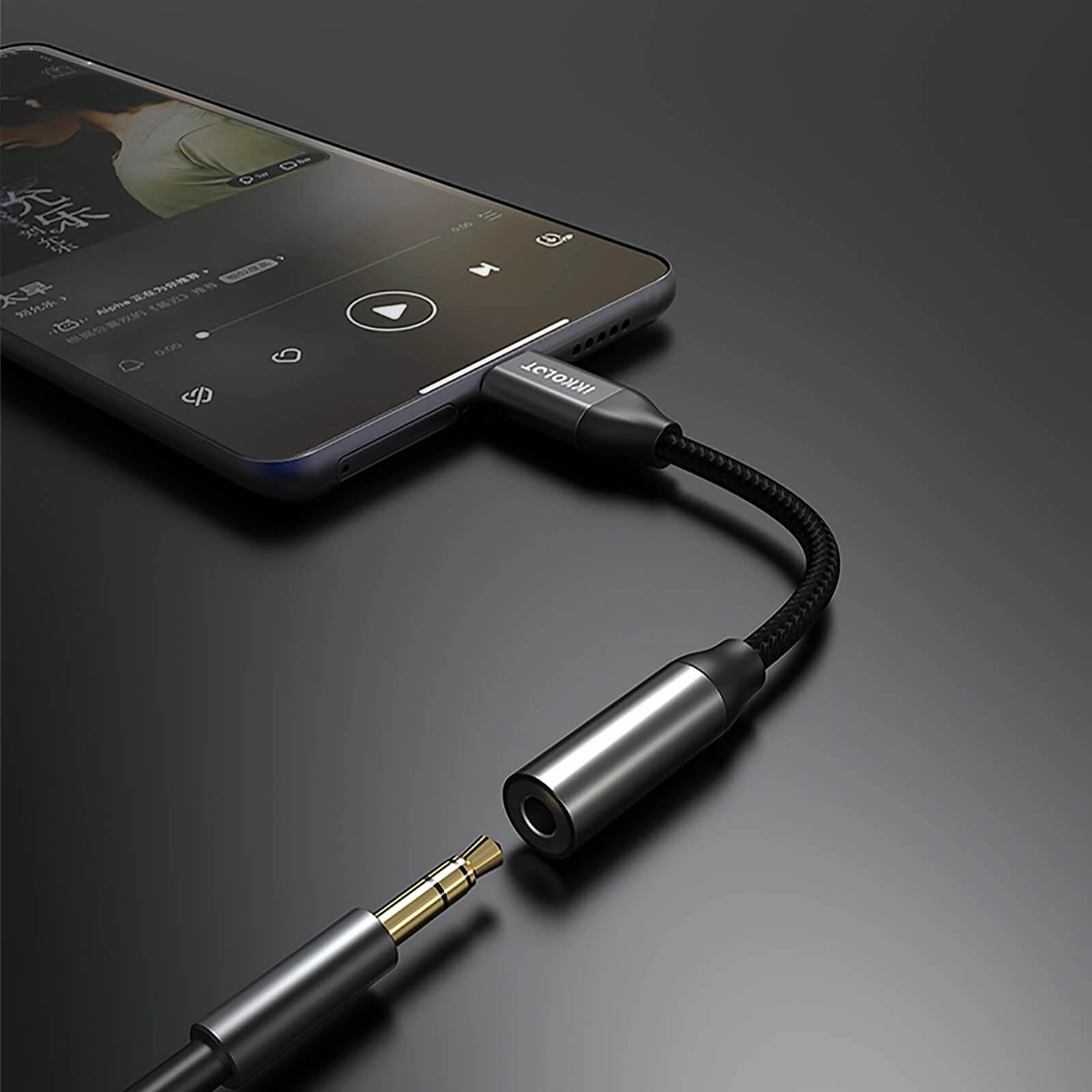 IKKO LOT - USB-C to 3.5mm Headphone Jack Adapter hình 4