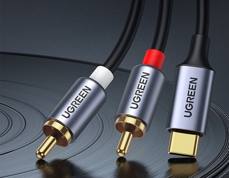 Cáp chuyển USB Type-C ra 2*RCA Ugreen 20193 hình 1