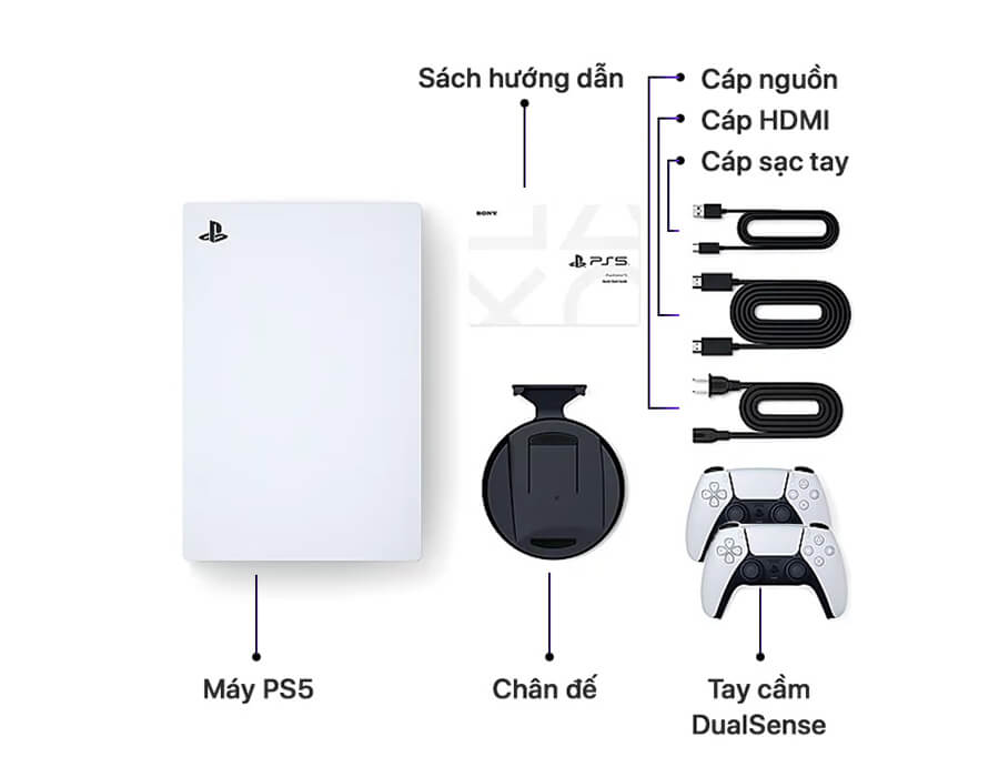 Bộ máy chơi game PS5 hai tay cầm ASIA-00441