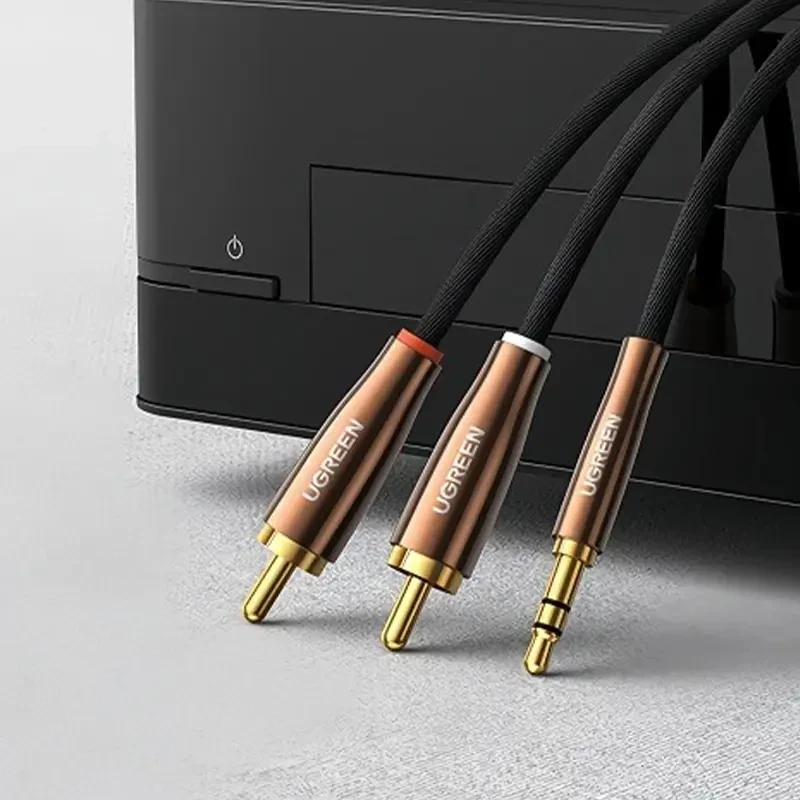 Cáp audio 3.5mm ra 2 RCA dài 2M Ugreen 80847
