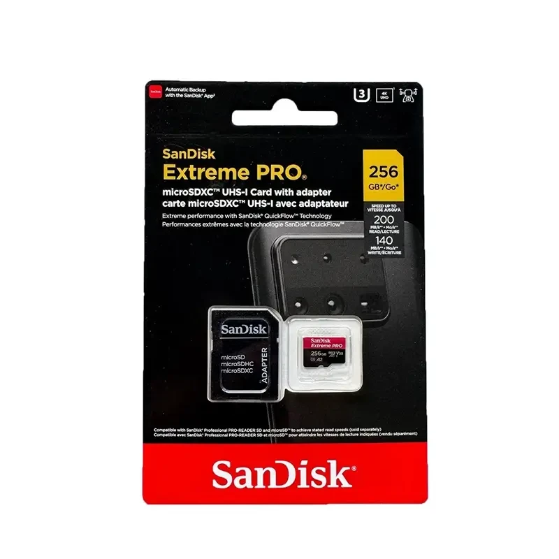 Thẻ nhớ MicroSDXC SanDisk Extreme Pro A2 V30 U3 256GB 200MB/s
