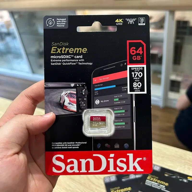 Thẻ Nhớ MicroSDXC SanDisk Extreme V30 A2 64GB 170MB/s hình 2