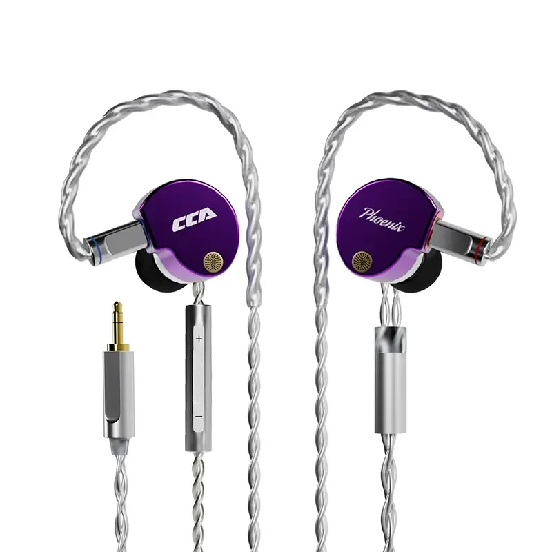 Tai nghe CCA Phoenix - 3.5mm (có Mic) màu tím